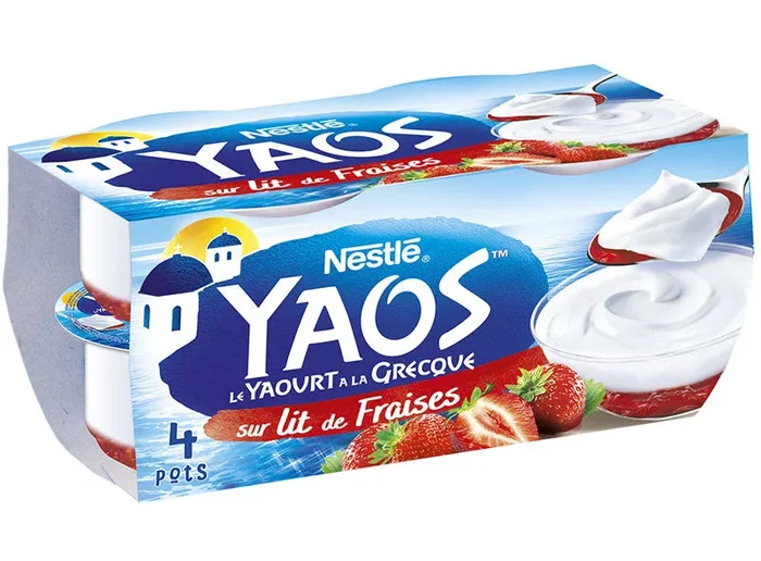YAOS GREEK YOG W/ STRAWP LAYER 125G (#114649)